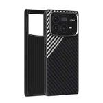 For Xiaomi Mix Fold 4 ABEEL C Carbon Fiber Series 6D Micro Relief MagSafe Phone Case(Black Grey)