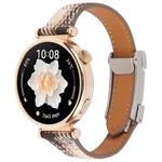 20mm Universal Slim Magnetic Buckle Napped Fabric Leather Watch Band(Brown)