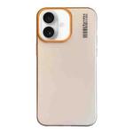 For iPhone 16 Plus Soft Sandy Skin Feel Translucent PC Phone Case(Desert Gold)