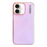 For iPhone 16 Plus Soft Sandy Skin Feel Translucent PC Phone Case(Rose Pink)