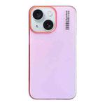 For iPhone 15 Soft Sandy Skin Feel Translucent PC Phone Case(Rose Pink)