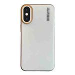 For iPhone XS / X Soft Sandy Skin Feel Translucent PC Phone Case(Titanium Grey)