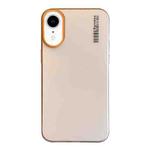 For iPhone XR Soft Sandy Skin Feel Translucent PC Phone Case(Desert Gold)