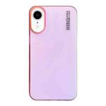 For iPhone XR Soft Sandy Skin Feel Translucent PC Phone Case(Rose Pink)