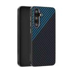 For Samsung Galaxy S25+ 5G / S24+ 5G ABEEL C Carbon Fiber Series 6D Micro Relief MagSafe Phone Case(Black Blue)
