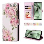 For Samsung Galaxy S25 FE 5G Bronzing Painting RFID Leather Phone Case(Rose Flower)