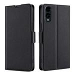 For Fujitsu Arrows We2 Ultra-thin Voltage Side Buckle Horizontal Flip Leather Phone Case(Black)