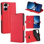 For Redmi Turbo 4 Ultra-thin Voltage Side Buckle Horizontal Flip Leather Phone Case(Red)