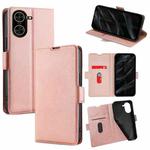 For Redmi A5 4G 171.7mm Ultra-thin Voltage Side Buckle Horizontal Flip Leather Phone Case(Rose Gold)
