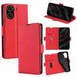 For Redmi A5 4G 171.7mm Ultra-thin Voltage Side Buckle Horizontal Flip Leather Phone Case(Red)