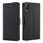 For Rakuten Hand 5G Ultra-thin Voltage Side Buckle Horizontal Flip Leather Phone Case(Black)