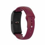 For Garmin Vivomove 3s / 4s 18mm Reverse Buckle Silicone Watch Band, Size: Small Code(Wine Red)