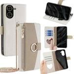 For Redmi A5 4G 171.7mm Crossbody Litchi Texture Leather Phone Case(White)