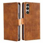 For Sony Xperia 1 VI Skin Feel Crocodile Magnetic Clasp Leather Phone Case(Brown)