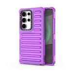 For Samsung Galaxy S25 Ultra 5G High Transparency TPU Hybrid PC Airbag Phone Case(Transparent Purple)