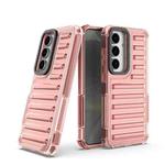 For Samsung Galaxy S25 5G High Transparency TPU Hybrid PC Airbag Phone Case(Peach Red)