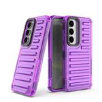 For Samsung Galaxy S25 5G High Transparency TPU Hybrid PC Airbag Phone Case(Transparent Purple)