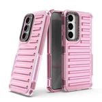 For Samsung Galaxy S25+ 5G High Transparency TPU Hybrid PC Airbag Phone Case(Pink)