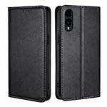 For Fujitsu Arrows We2 Gloss Oil Solid Color Magnetic Leather Phone Case(Black)