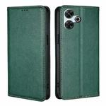 For Redmi 13 4G Gloss Oil Solid Color Magnetic Leather Phone Case(Green)