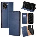 For Redmi A5 4G 171.7mm Gloss Oil Solid Color Magnetic Leather Phone Case(Blue)