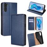 For ZTE nubia S 5G A403ZT Gloss Oil Solid Color Magnetic Leather Phone Case(Blue)