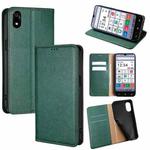 For ZTE Kantan Sumaho 4 A402ZT Gloss Oil Solid Color Magnetic Leather Phone Case(Green)