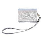 For AirPods Pro 2 Crocodile Texture Earphones Protective Case(Silver)