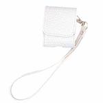 For AirPods 1 / 2 Crocodile Texture Earphones Protective Case(White)