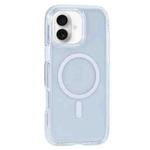 For iPhone 16 Plus Vacuum Airbag Y2 Series Transparent MagSafe Magnetic Phone Case(Transparent)