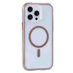 For iPhone 15 Pro Vacuum Airbag Y2 Series Transparent MagSafe Magnetic Phone Case(Bronze)