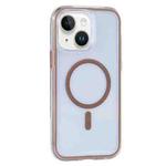 For iPhone 15 Vacuum Airbag Y2 Series Transparent MagSafe Magnetic Phone Case(Bronze)