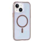 For iPhone 14 / 13 Vacuum Airbag Y2 Series Transparent MagSafe Magnetic Phone Case(Bronze)