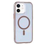 For iPhone 12 / 12 Pro Vacuum Airbag Y2 Series Transparent MagSafe Magnetic Phone Case(Bronze)