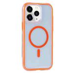For iPhone 11 Pro Max Vacuum Airbag Y2 Series Transparent MagSafe Magnetic Phone Case(Orange)