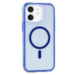 For iPhone 11 Vacuum Airbag Y2 Series Transparent MagSafe Magnetic Phone Case(Navy Blue)