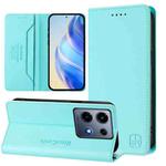 For Infinix Note 30 VIP RC01 Dual-Folded Magnetic Suction RFID Leather Phone Case(Mint Green)