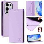 For Infinix Note 50s RC01 Dual-Folded Magnetic Suction RFID Leather Phone Case(Light Purple)