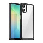 For Samsung Galaxy A06 5G Colorful Series Acrylic Hybrid TPU Phone Case(Black)