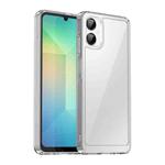 For Samsung Galaxy A06 5G Colorful Series Acrylic Hybrid TPU Phone Case(Transparent)