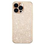 For iPhone 12 Pro Electroplating Star Diamond CD Texture Lens Ring Phone Case(Gold)