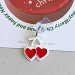 For 8 Pin Christmas Series Dust Plug(Two Red Hearts)