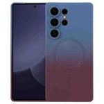 For Samsung Galaxy S25 Ultra 5G Liquid TPU Silicone Gradient MagSafe Phone Case(Blue Purple)