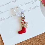 For Micro USB Christmas Series Dust Plug(Red Sock)