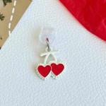 For Type-C Christmas Series Dust Plug(Two Red Hearts)