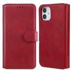 For iPhone 12 mini Classic Calf Texture PU + TPU Horizontal Flip Leather Case, with Holder & Card Slots & Wallet(Red)
