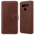 For LG K51S / Q51S Classic Calf Texture PU + TPU Horizontal Flip Leather Case, with Holder & Card Slots & Wallet(Brown)