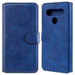 For LG K61 Classic Calf Texture PU + TPU Horizontal Flip Leather Case, with Holder & Card Slots & Wallet(Blue)