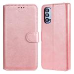 For OPPO Reno4 Pro 5G Classic Calf Texture PU + TPU Horizontal Flip Leather Case, with Holder & Card Slots & Wallet(Rose Gold)