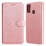For Huawei Honor 9X Lite Classic Calf Texture PU + TPU Horizontal Flip Leather Case, with Holder & Card Slots & Wallet(Rose Gold)